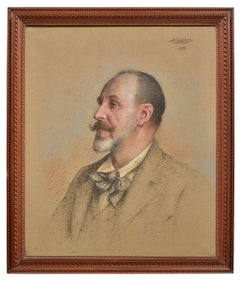 « Portrait de Louis Valayer, maire d'Avignon », par Delphin Enjolras, pastel, 1899