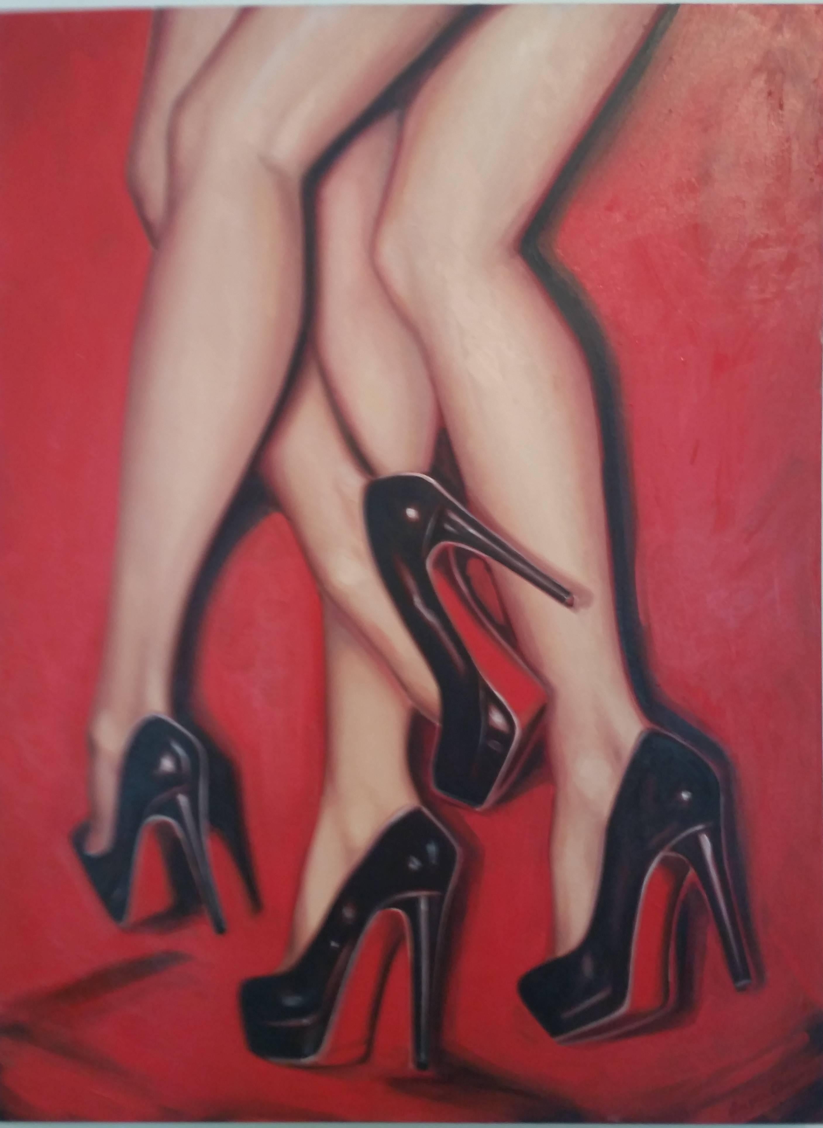 Angela China Figurative Painting - Twisted