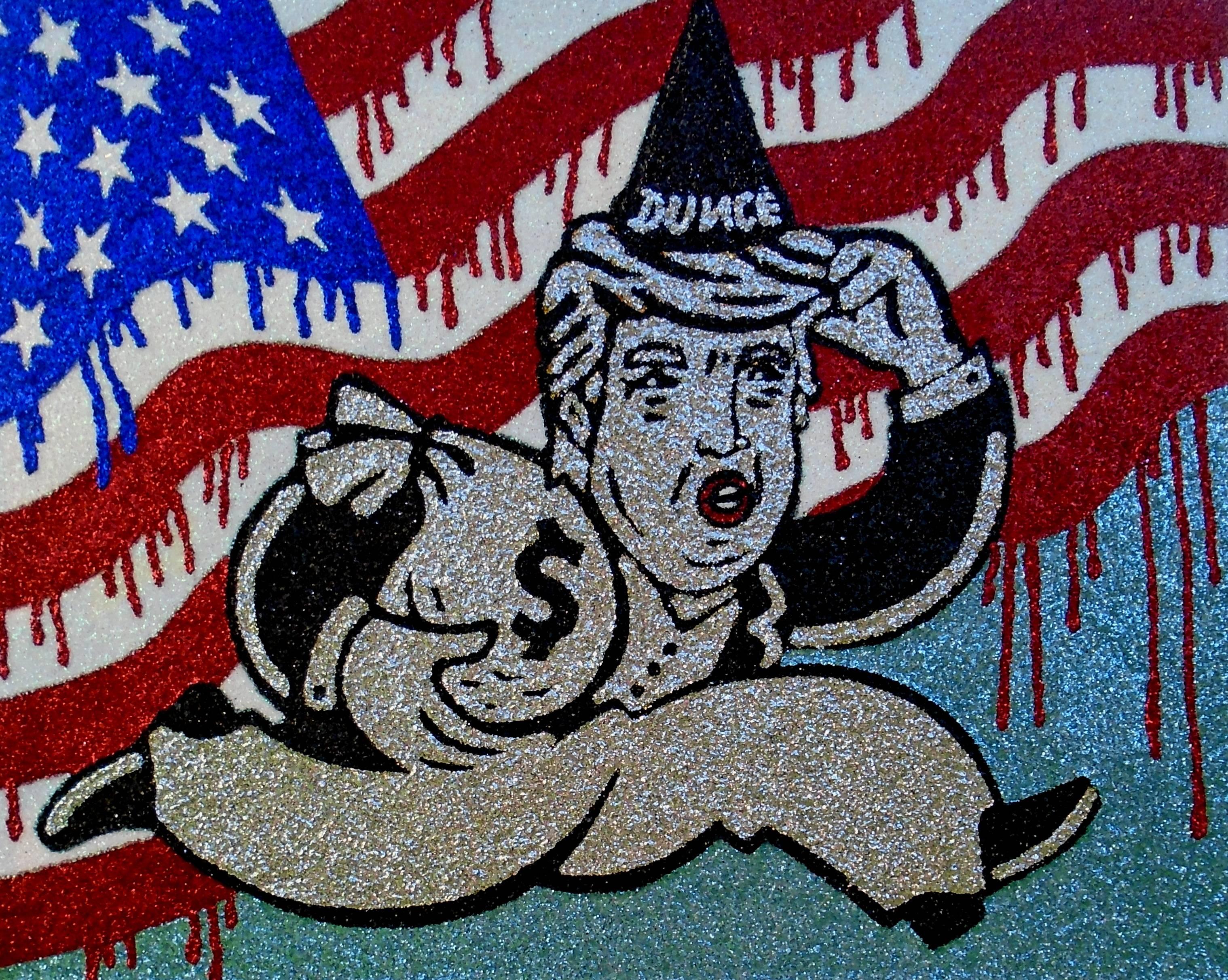 Confederacy of a Dunce - Mixed Media Art by Sue Zola