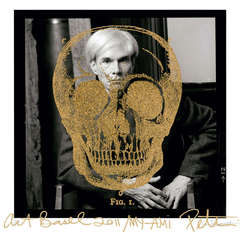 Andy With Golden Skull In Collaboration with Peter Tunney. Edition of 10