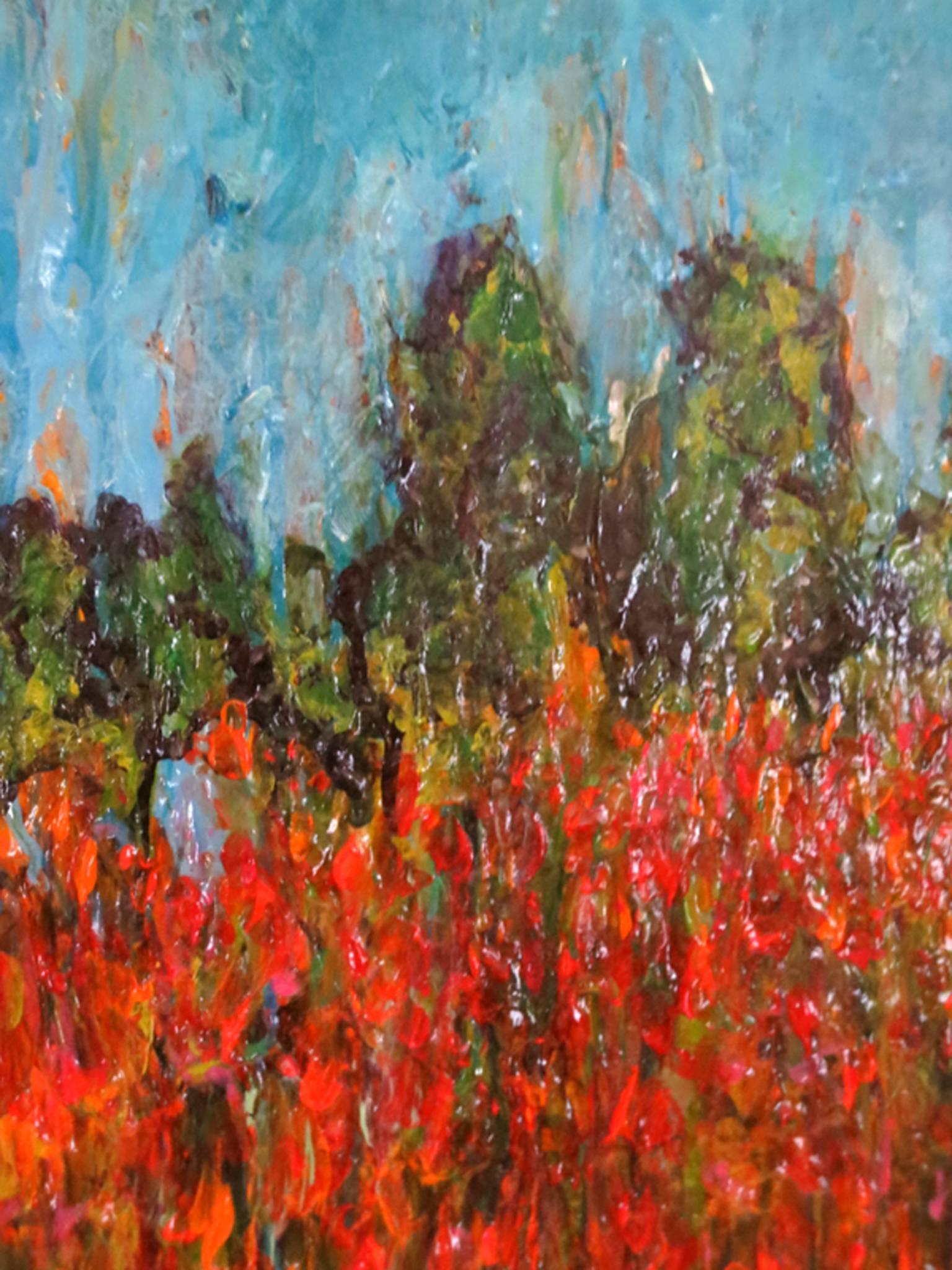 Field of Poppies - Painting by Evan Zatti