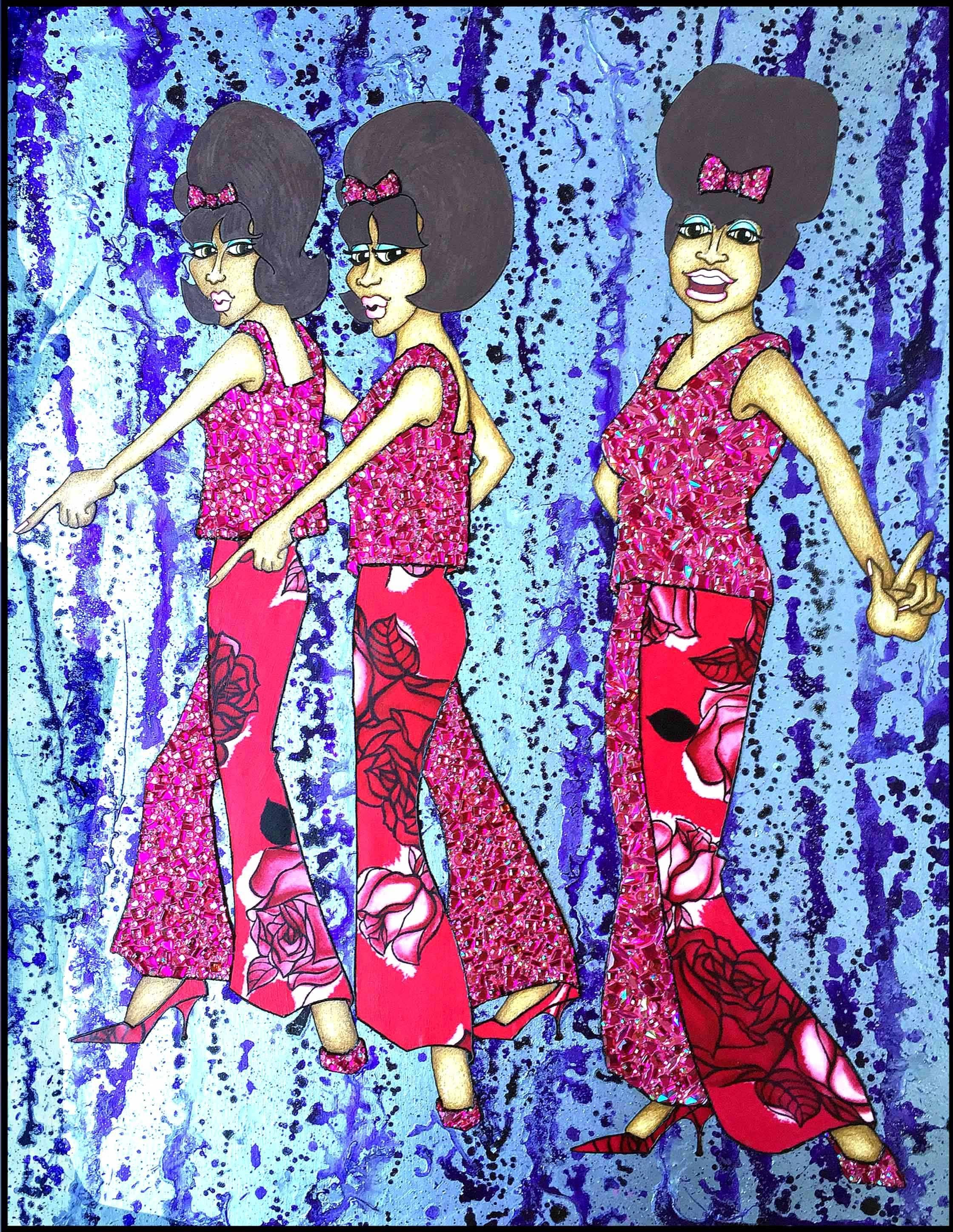 The Rose Marvelettes - Mixed Media Art by Michael Weisman