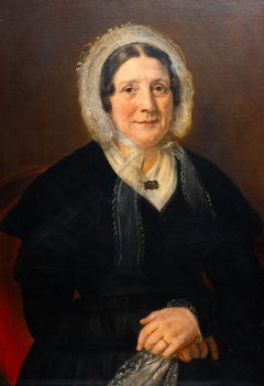 Portrait of Ann Crook, née Tipping, by Louis Pierre Spindler, Oil on Canvas