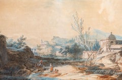 Alexandre-Jean Noël Paysage du Portugal, 18th-Century Portuguese Landscape