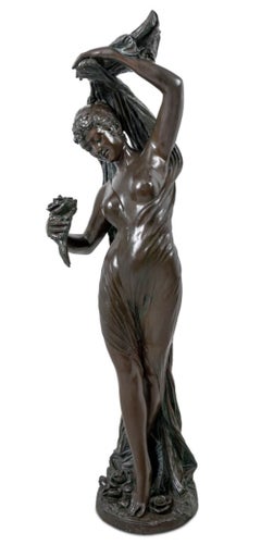 « Danza dei Flori », sculpture en bronze patiné de style Art nouveau, 1910