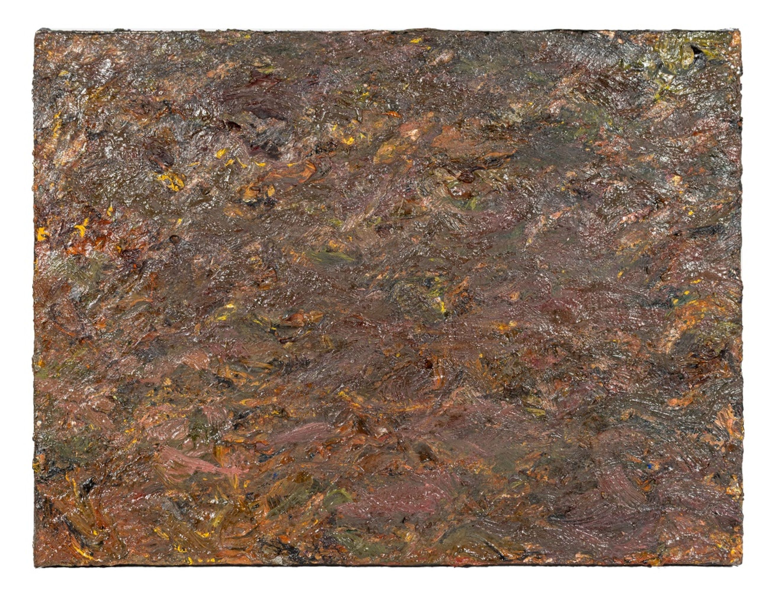 Abstract Expressionist Composition, Impasto Oil Painting on Canvas