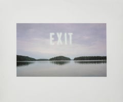 "Exit", Digitized Iris Print on Paper, Contemporary, 1999