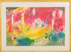 "Temple et Histoire de Bacchus" Lithograph, Signed, 1961