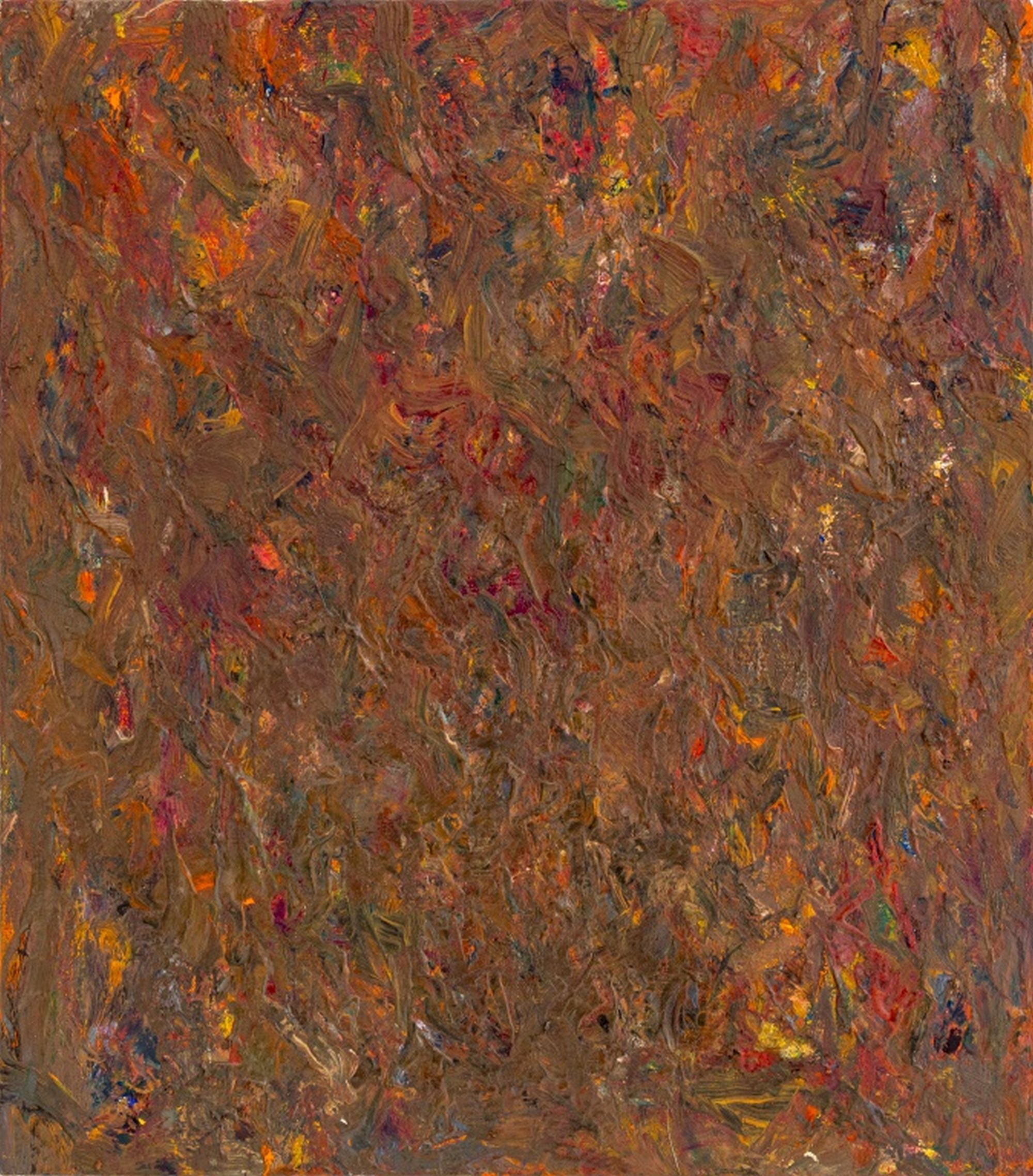 Abstract Expressionist Composition, Impasto Oil on Canvas