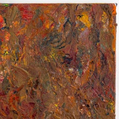 Abstract Expressionist Composition, Impasto Oil on Canvas