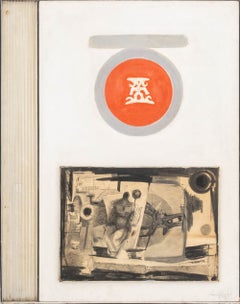 Signed Agudelo, Abstract Composition, Assemblage, 1966