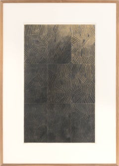 Op Art Composition, Geometric Mixed Media on Wove Paper