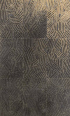 Op Art Composition, Geometric Mixed Media on Wove Paper