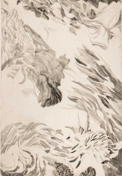 Abstract Floral Abstraction, Etching on Paper, Artist's Proof