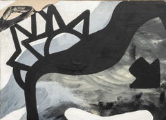 "The Night and the River Making Love", Oil on Canvas with Collage Elements, 1960