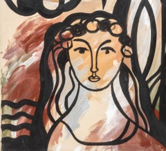"Birth of a Totem Nos. II-VI", Post-War Oil on Canvas, circa 1970