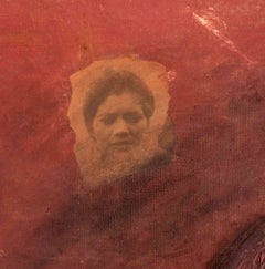 « Argentine », technique mixte sur toile de lin avec éléments d'assemblage, signée, 1985