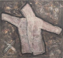 Mixed Media on Linen with Assemblage Elements, Signed, 1982