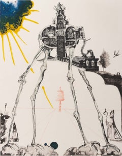 "Space Elephant" Etching and Photolithograph, Signed Artist's Proof, 1971