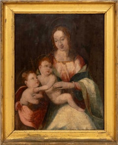 Ispirata a Giovanni del Brina, “Madonna con Bambino e San Giovanni Battista”, XVII secolo