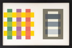 "The Interaction of Color Plate XI-3", Screenprint in Colors, 1973