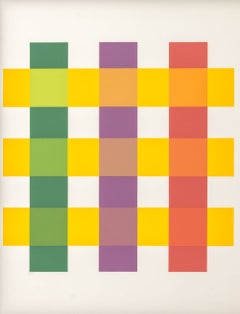 "The Interaction of Color Plate XI-3", Screenprint in Colors, 1973