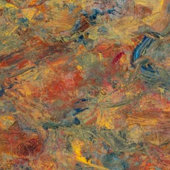 Untitled (Abstract Composition), Expressionist Impasto Oil on Canvas