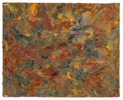 Untitled (Abstract Composition), Expressionist Impasto Oil on Canvas