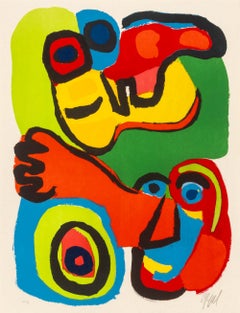 "Seeing Eyes", Lithograph in Colors on Japon Paper, 1975