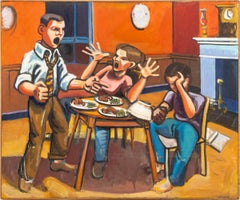 «"La pubertad" (o "Mi retrato familiar")», óleo sobre lienzo, 1975