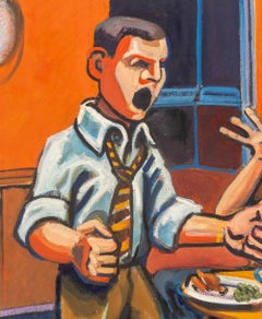 «"La pubertad" (o "Mi retrato familiar")», óleo sobre lienzo, 1975