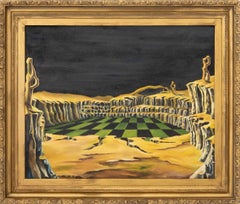 "The Game of Time", Surrealist Oil on Canvas, 1967