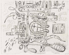 Abstract Composition, Signed Lithograph on Zerkall Paper