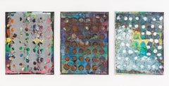 Untitled (Three Abstract Compositions), Mixed Media on Paper