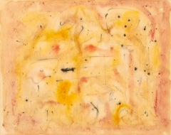 "Abstract Lines", opera espressionista astratta in tecnica mista su carta
