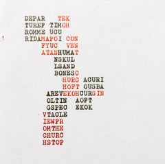 "Yucatan", Xerox Poem Page, Numbered Edition "61/75"