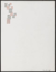 "Yucatan", Xerox Poem Page, Numbered Edition "61/75"