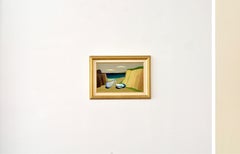 Spiaggia con perle, Eric Cederberg, Olio su pannello, Scandinavia Surrealismo, 1950 c.