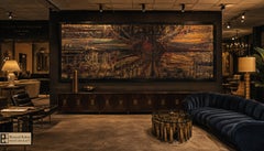 Monumental Bernhard Rohne Acid-Etched Brass Masterwork for Baker, 1971