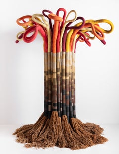Jane Knight "The Tree" Monumental Fiber Sculpture, Private Collection 1960s