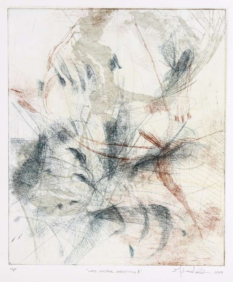 Michael Rich Abstract Drawing - Late Winter Variations I