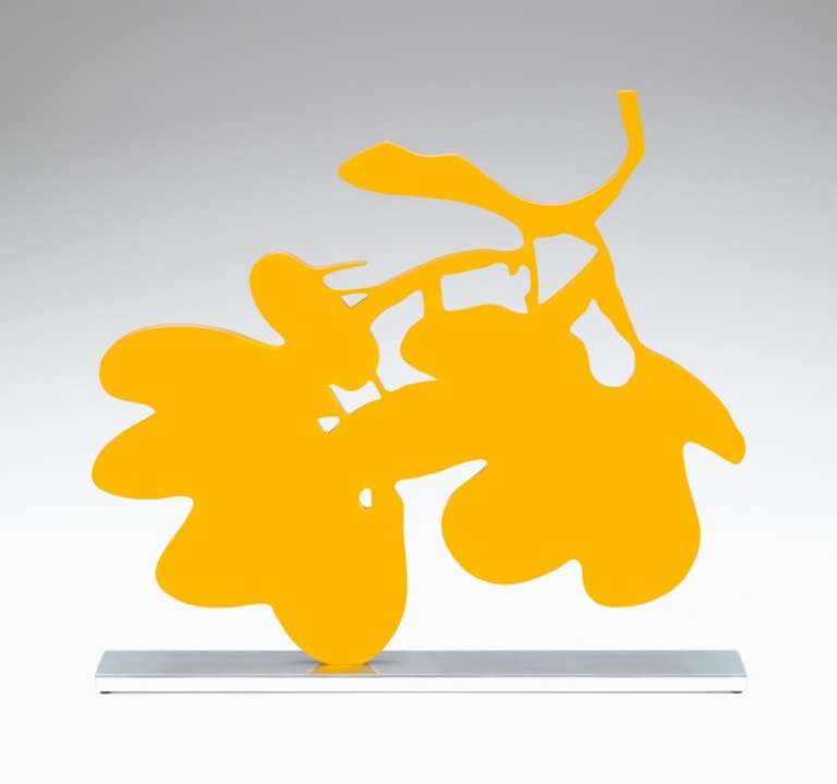 Donald Sultan Abstract Sculpture - Yellow Lantern Flowers
