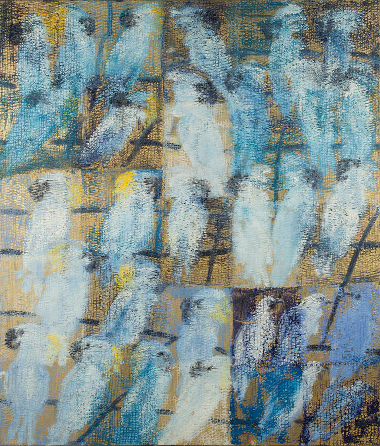 Hunt Slonem Animal Painting - Cockatoo Whisper