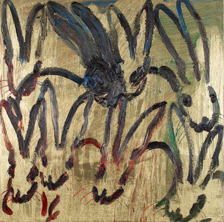 Hunt Slonem Animal Painting - All Ears