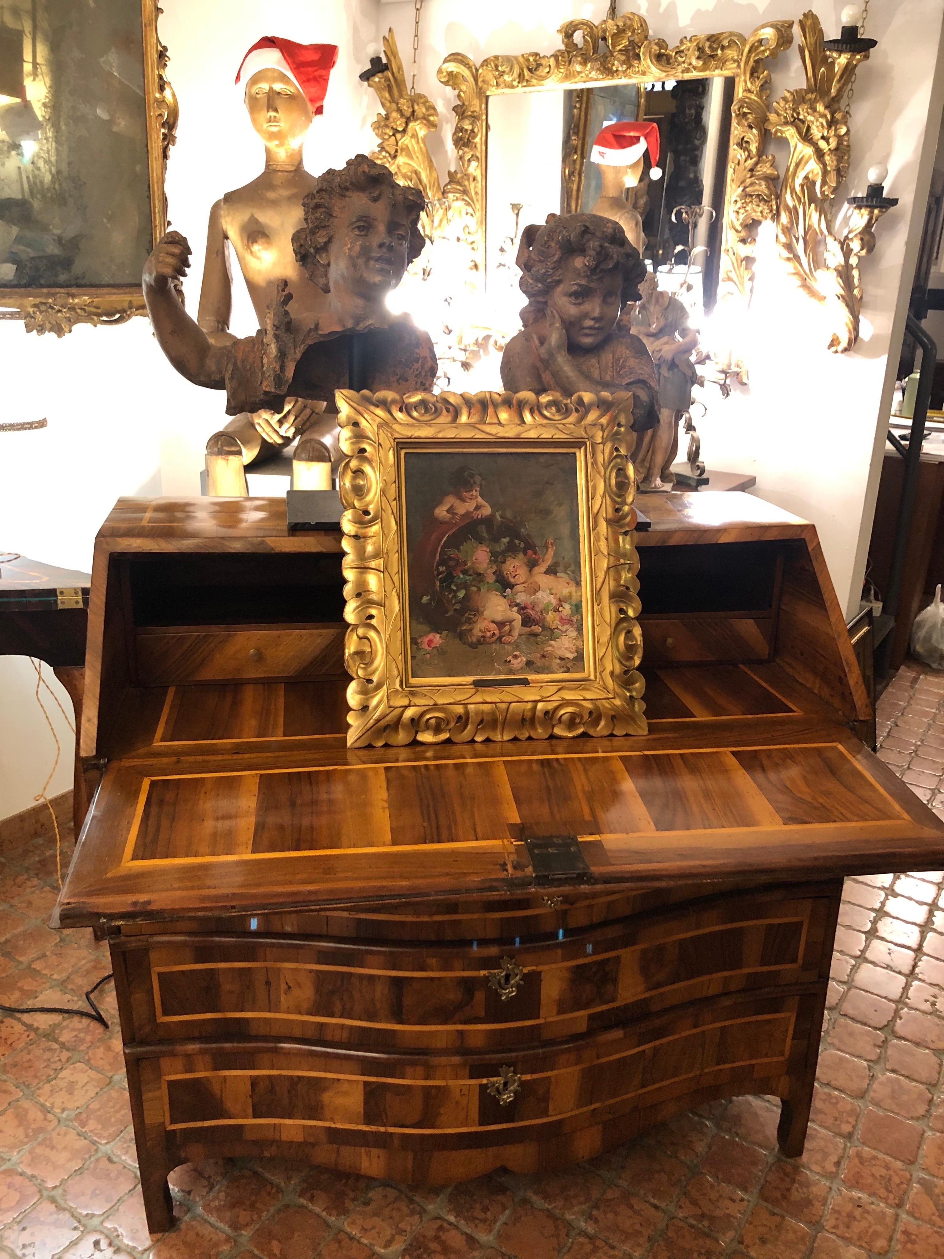 Paire de bustes romantiques italiens en terre cuite pour enfants Fin des années 1800 en vente 6