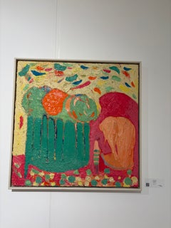 The Orange Tree, 2025 Oil on Canvas, Figurative Landscape, 80 cm