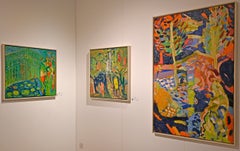 „Lilien in den Kew Gardens“, 2026, Öl auf Leinwand, 70 x 80 cm, figurative Kunst