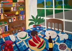 « I'm Full », 2026, peinture acrylique sur toile, 95 x 130 cm, état neuf