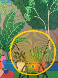 « Open the Door », 2025, peinture acrylique sur toile, 130 x 104 cm
