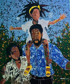 The Weight We Joyfully Bear Painting, Portrait, Contemporary, New